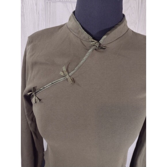 Vintage Reference Point Top Chinese Style Sexy Y2K Large Green Free Shipping! - Picture 3 of 10